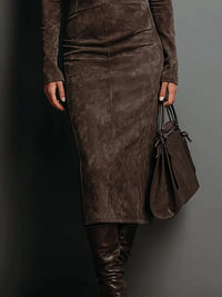Lorène vestido midi detalle