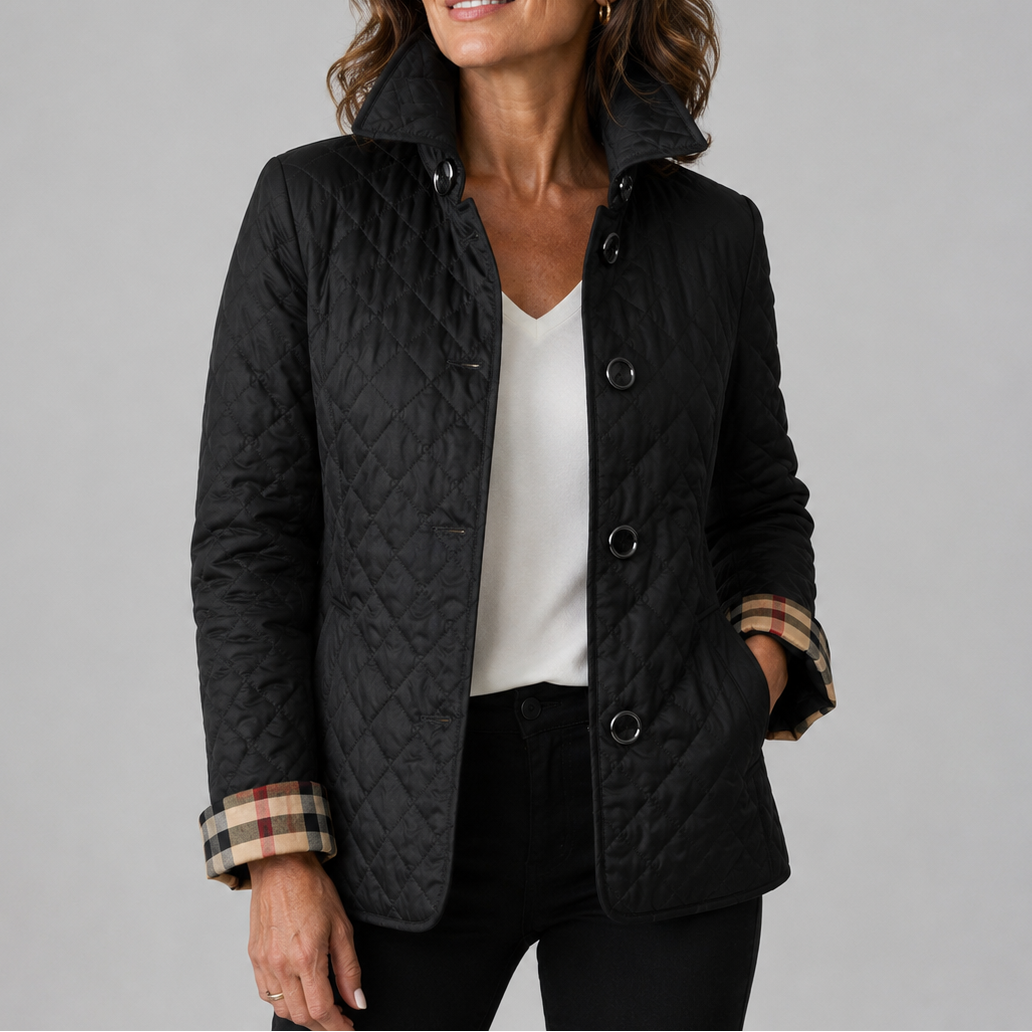 Chaqueta acolchada Greta de mujer en color negro