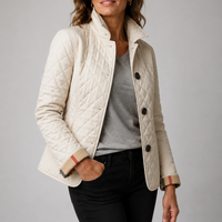 Chaqueta acolchada Greta de mujer en color beige