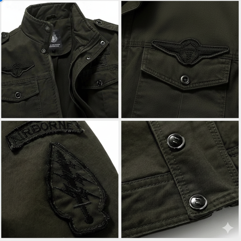 Chaqueta militar estructurada Noah