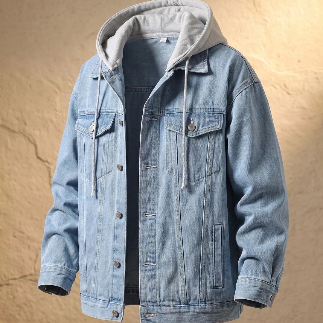Massimo | Chaqueta vaquera urbana con capucha