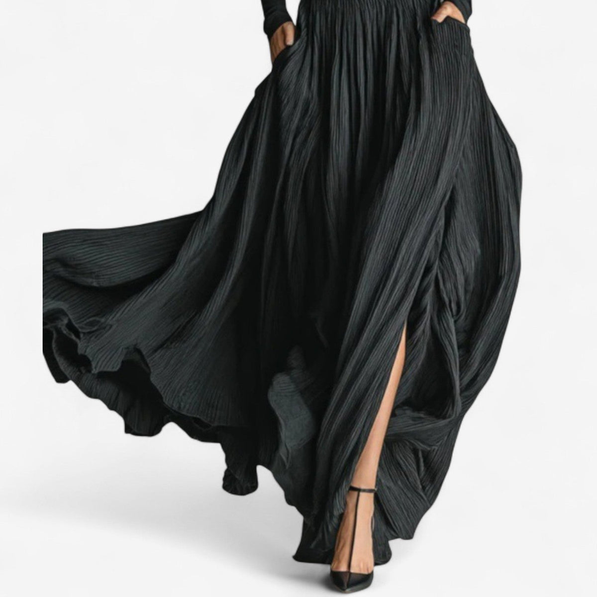 Rachel vestido largo negro