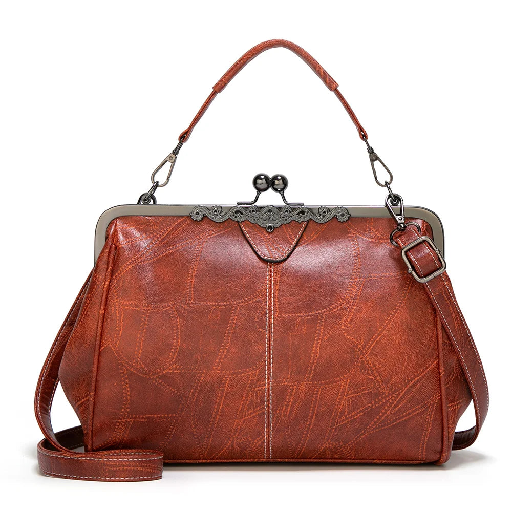 Bolso Bandolera Retro de Cuero PU para Mujer BSD-036