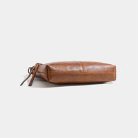 Bolso Bandolera Unisex de Cuero PU Retro Marrón