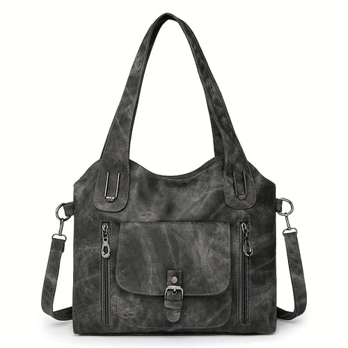 Bolso Tote de Hombro para Mujer de Cuero Sintético Retro