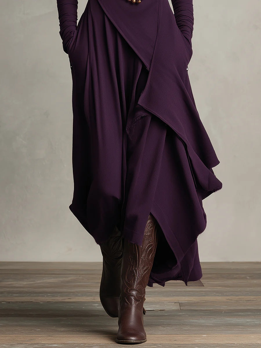 Arielle vestido asimétrico detalle