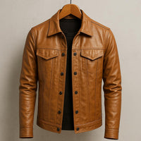 Chaqueta rider marrón