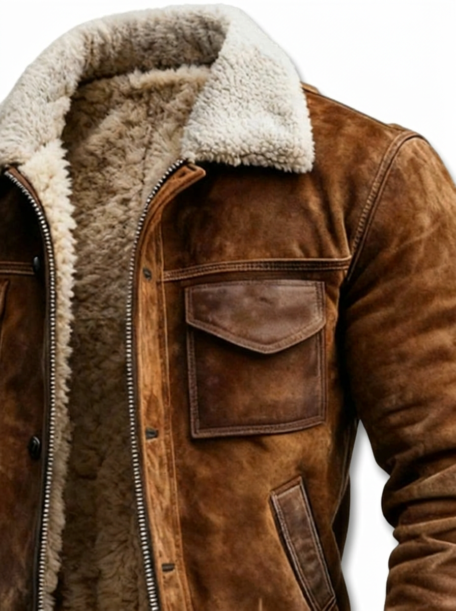 Chaqueta de piel sherpa