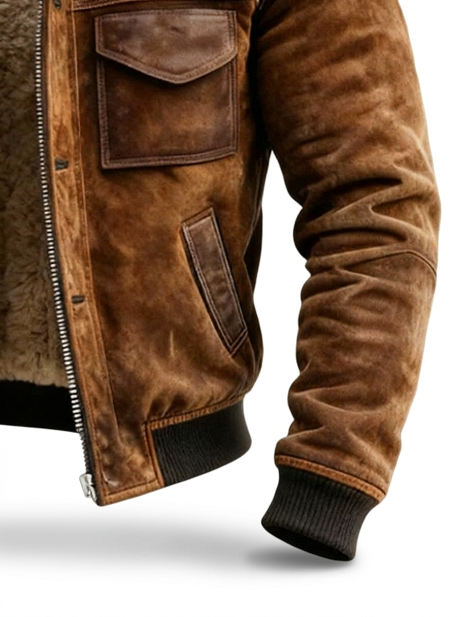 Chaqueta de piel sherpa