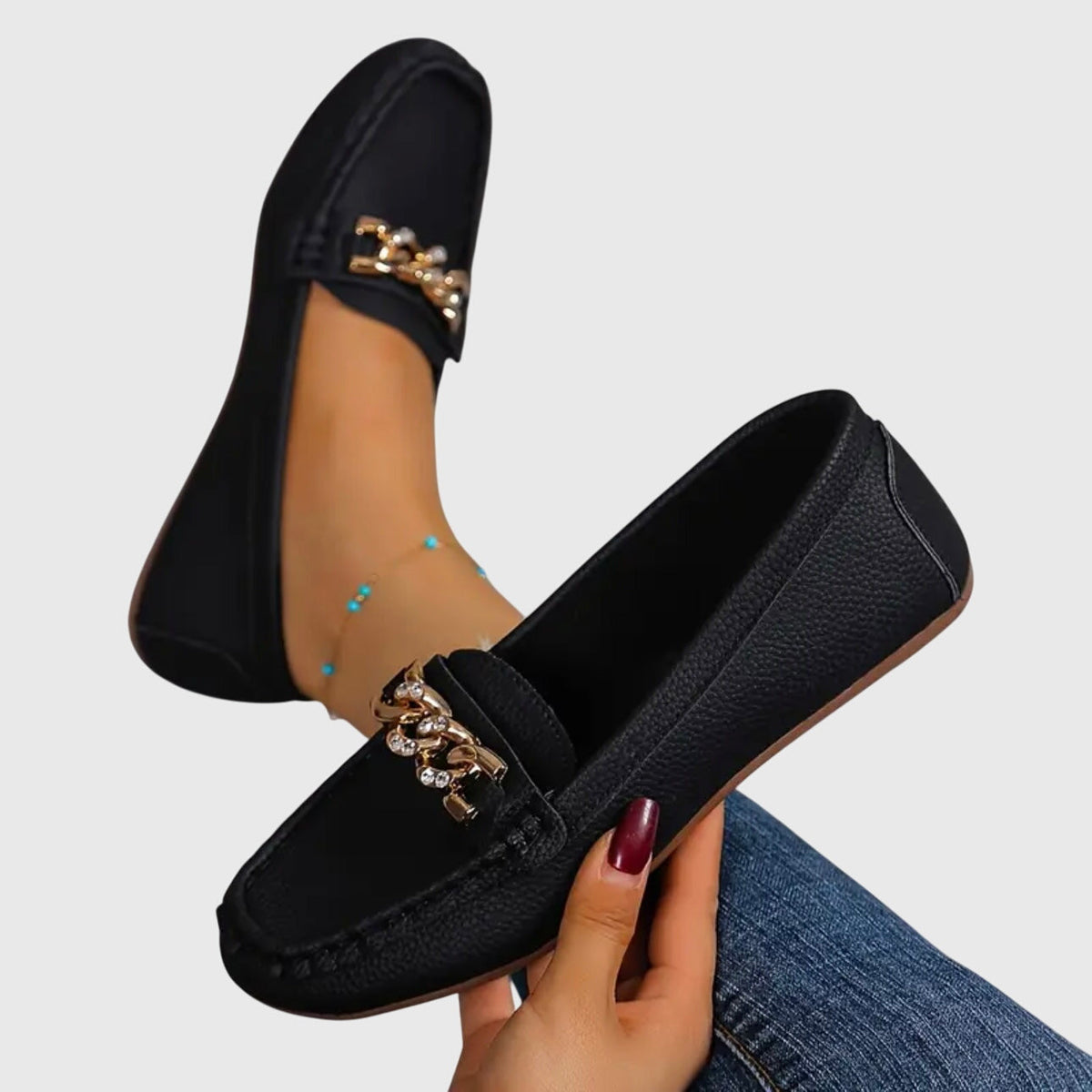 Mocasines Blanco o Negro