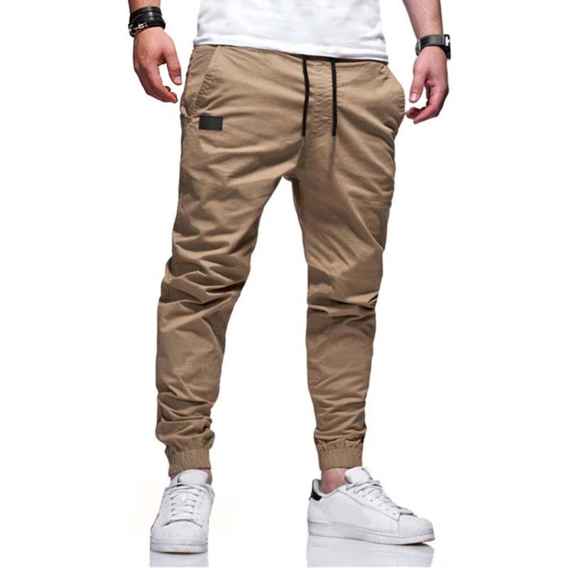 Pantalón jogger casual de hombre con cordón