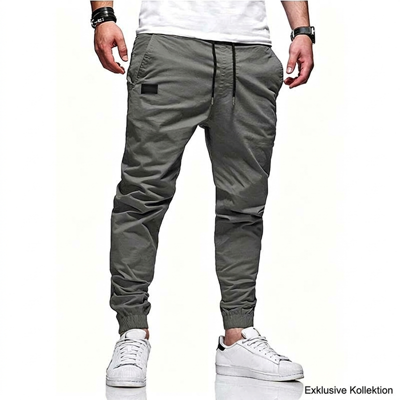 Pantalón jogger casual de hombre con cordón