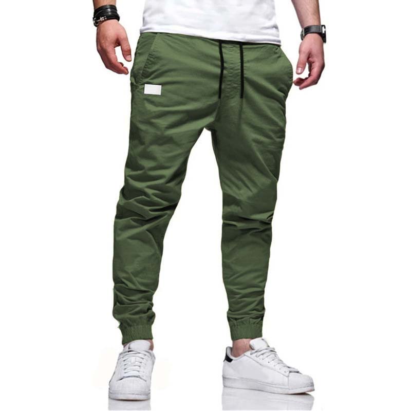 Pantalón jogger casual de hombre con cordón