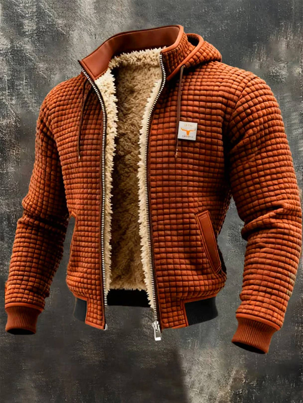 Chaqueta retro marrón